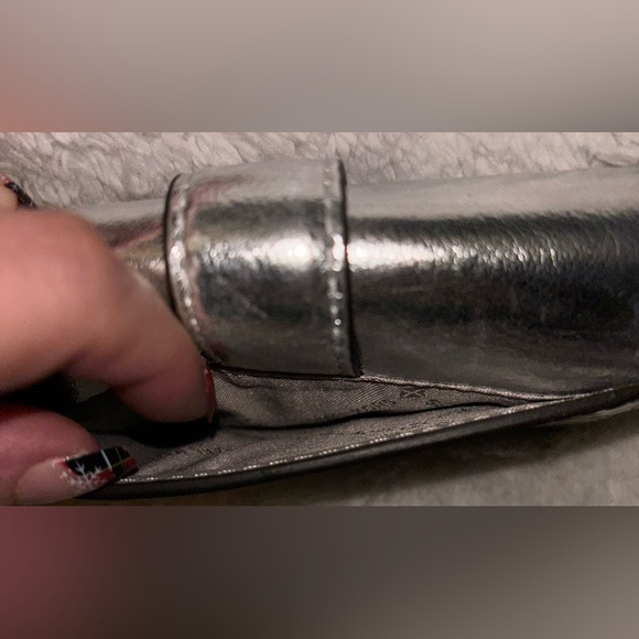 BNWT - Michael Kors Metallic Crocodile Embossed Tri-Fold Envelope Wallet - Picture 6 of 12